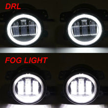 Load image into Gallery viewer, 2pcs 4&quot;inch Car LED Fog Lights 30W 6000k DRL Angel Eyes Off Road Fog Light for Jeep Wrangler/Cherokee Chrysler 300/PT Cruiser Dodge Charger/Journey
