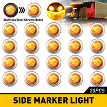 Load image into Gallery viewer, 20PCS LED Amber Side Marker Indicators Lights Truck / Trailer / Car / Boat / ATV  External Clearance /  Turn Signal Lights 12v / 24v
