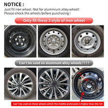 Load image into Gallery viewer, 4pcs Set Wheel Covers Hubcaps For 15 Inch 16 Inch  Steel Wheels For R15 R16 Tire
