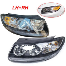 Load image into Gallery viewer, 2pcs Pair Projector Halogen Headlights Headlamps For 2007-2012 Hyundai Santa Fe 2.4L / 3.5L Left + Right 6 Pin Plug
