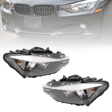 Load image into Gallery viewer, Left/Right Halogen Headlights Assembly For 2012-2015 BMW 3 Series 320i 328i Sedan Wagon Chrome Direct Replacement WO/Xenon
