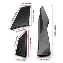 Load image into Gallery viewer, 2pcs Black Carbon Fiber Style Car Front Bumper Side Lip Fin Splitter Diffuser Canard Sticker Scratch Protector For BMW 3 Series F80 M3 F82 M4
