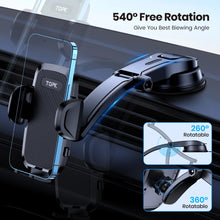 Load image into Gallery viewer, TOPK Car Phone Holder Stand Gravity Dashboard Phone Holder Mobile Phone Support Universal For iPhone 13 12 11 Xiaomi Samsung
