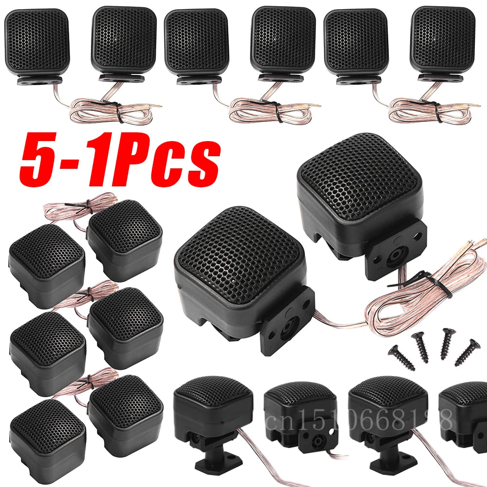 1-5 Pairs 500W Universal Car Tweeters Speakers Mini Treble Loudspeaker Car Audio Speakers 12V DC Auto Horn for Car Audio System