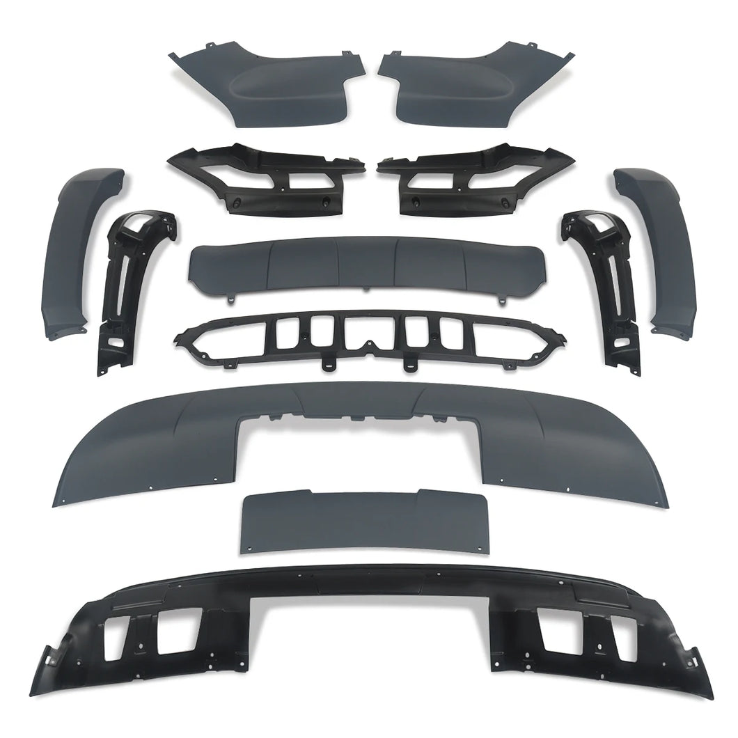 M Sport Style Front Splitter & Rear Diffuser Ground Effects For 2007-2010 BMW X5 E70  Bodykit Set Bumper 13pcs