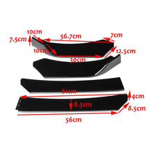 Load image into Gallery viewer, 4PCS Gloss Black Universal Car Front Bumper Lower Lip Spoiler Diffuser Kit
