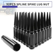 Load image into Gallery viewer, 24/32 PCS M14x1.5 Wheel Spike Lug Nuts Chrome / Black / Plated 4.4&quot; Tall For Chevy Silverado 1500 / 2500 Cadillac Escalade Ford F-150 / F-250 Lincoln Navigator Dodge Ram 1500 Toyota Land Cruiser / Tundra / Sequoia Jeep Grand
