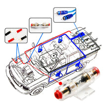 Load image into Gallery viewer, 1500W Car Audio Speakers Wiring Kit 8GA Car Subwoofer Power Amplifier Wiring Speaker For Auto Vehicle Parts
