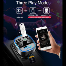 Load image into Gallery viewer, T25 Car Bluetooth 5.0 FM Transmitter MP3 Player Fast Charging Dual USB Charger
