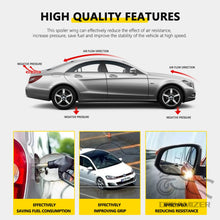 Load image into Gallery viewer, Universal Carbon Fiber Style/Black Car Rear Wing Roof Spoiler Sedan Hatchback DIY Length Fit For VW Volkswagen Polo Golf BMW E90 E60 E46 E36 F10 F30 F20
