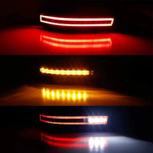 Load image into Gallery viewer, 2pcs Clear/Smoked Full LED Turn Signal Light Tail Light Brake Lamps For 2003-2009 Nissan 350Z Lower Bumper Tail Lamps Backup Reverse Light
