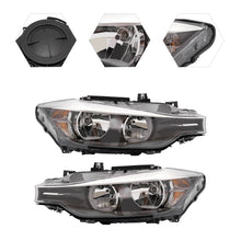 Load image into Gallery viewer, Left/Right Halogen Headlights Assembly For 2012-2015 BMW 3 Series 320i 328i Sedan Wagon Chrome Direct Replacement WO/Xenon
