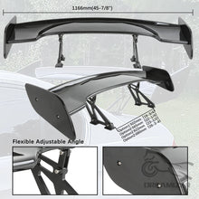 Load image into Gallery viewer, Universal Adjustable GT Style Rear Spoiler Wing Tail Air Dam For Trunk Lid Sedan Body Kit Decoration Racing Car Tuning Accessories Gloss Black / Matte Black Paintable
