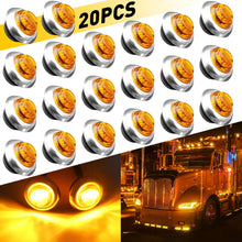 Load image into Gallery viewer, 20PCS LED Amber Side Marker Indicators Lights Truck / Trailer / Car / Boat / ATV  External Clearance /  Turn Signal Lights 12v / 24v
