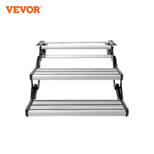 Load image into Gallery viewer, RV Steps 2-Step Manual Retractable RV Stairs Foldable 440 LBS Load Capacity Aluminum Alloy Steps Thickened Steel Plate
