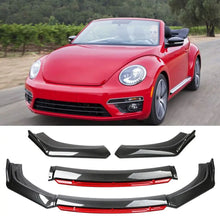 Load image into Gallery viewer, Carbon Fiber Style/Gloss Black/Matte Black Front Bumper Lower Spoiler Diffuser For 2011-2016 VW Beetle A5
