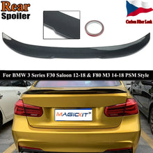 Load image into Gallery viewer, Carbon Fiber Style Rear Trunk Spoiler For 2012-2018 BMW 3 Series F30 M3 F80 320i 318d 316d 328i 335i
