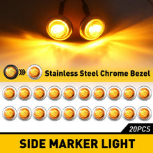 Load image into Gallery viewer, 20PCS LED Amber Side Marker Indicators Lights Truck / Trailer / Car / Boat / ATV  External Clearance /  Turn Signal Lights 12v / 24v
