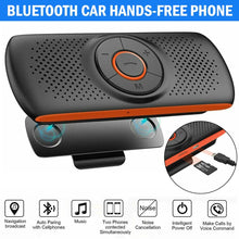 Load image into Gallery viewer, Car Kit Handsfree Speakerphone Multipoint Sun Visor Speaker for Phone Smartphones Car Charger Hands Free Bluetooth-compatible Siri &amp; Google Assistant
