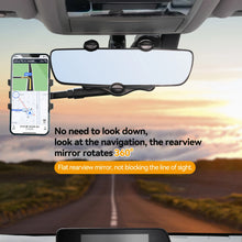 Load image into Gallery viewer, Car Phone Holder Clip Car Stand Adjustable Bracket Auto Rear View Mirror Mount Cell Phone GPS Mount Support Interior Accessories
