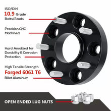 Load image into Gallery viewer, 4x 25mm 5x100 Hubcentric Wheel Spacers for Subaru Outback Subaru Forester Impreza Crosstrek Baja Scion FR-S 1in Wheel Spacer
