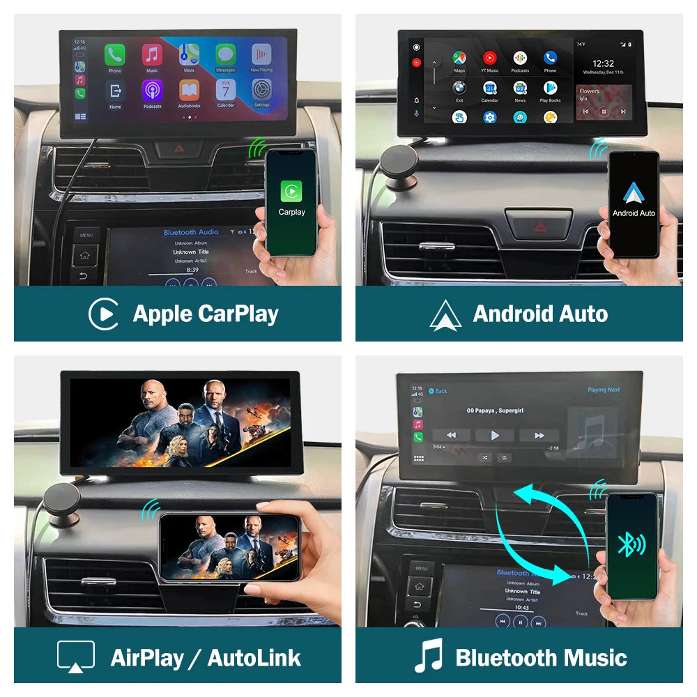 Road Top 12v Touch Screen Of Linux With Wireless CarPlay Android Auto Air Play Navigation For Any Vehicle Truck Lorry VAN Car SUV