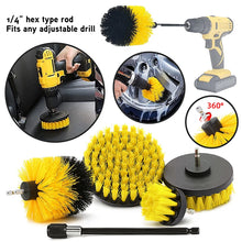 Load image into Gallery viewer, 28pcs Car Detailing Cleaning Drill Brush Kit Brush Set For Cleaning Wheels Interior Exterior Leather Dashboard Air Vents Nano Coating
