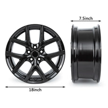 Load image into Gallery viewer, NEW 18&quot; Replacement Aluminum Wheel Rim For Toyota Rav4 Gloss Black Wheel
