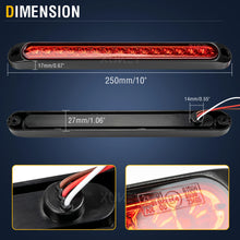 Load image into Gallery viewer, Universal 15 LED Tail Light Strip Bar License Plate Strip Brake 3rd Brake Light Red Turn Signal Warning Light Truck Car Parts Accessories
