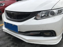 Load image into Gallery viewer, Real Carbon Fiber Front Grille Grill For 2013-2015 Honda Civic Sedan SI 9th 4 Door Only Upper Bumper Hood Radiator Mesh Grid
