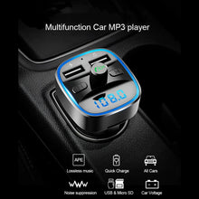 Load image into Gallery viewer, T25 Car Bluetooth 5.0 FM Transmitter MP3 Player Fast Charging Dual USB Charger
